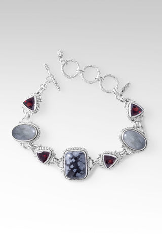 Gracious Heart Bracelet™ in Snowflake Obsidian - Multi Stone - only found at SARDA™