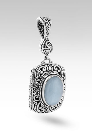 Great is Faithfulness Pendant™ in Aquamarine - Magnetic Enhancer Bail - only found at SARDA™