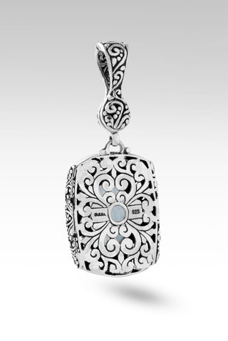 Great is Faithfulness Pendant™ in Aquamarine - Magnetic Enhancer Bail - only found at SARDA™