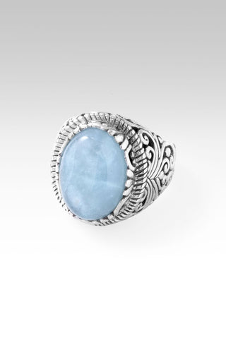 Great is Faithfulness Ring™ in Aquamarine - Dinner - only found at SARDA™