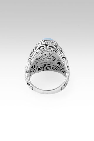 Great is Faithfulness Ring™ in Aquamarine - Dinner - only found at SARDA™