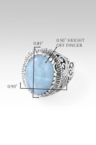 Great is Faithfulness Ring™ in Aquamarine - Dinner - only found at SARDA™