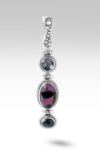 Great Unknown Pendant™ in Pink Calcite - Obsidian & Bronze - only found at SARDA™