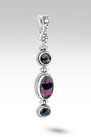 Great Unknown Pendant™ in Pink Calcite - Obsidian & Bronze - only found at SARDA™