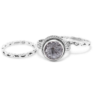 Grounded in Grace Ring Set of 3™ in White Quartz - Stackable - only found at SARDA™