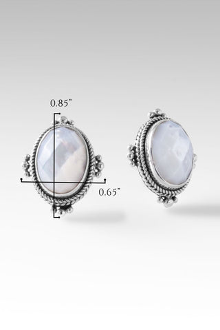 Guiding Light Earrings™ in White Mother of Pearl - Stud - only found at SARDA™