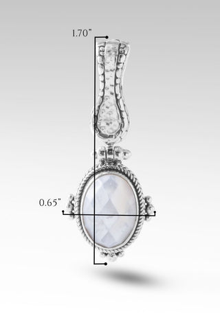 Guiding Light Pendant™ in White Mother of Pearl - Magnetic Enhancer Bail - only found at SARDA™