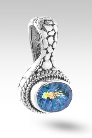 Happy are the Peacemakers Pendant™ in Cockatoo Daze™ Mystic Quartz - Magnetic Enhancer Bail - only found at SARDA™