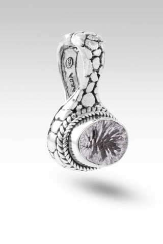 Happy are the Peacemakers Pendant™ in White Quartz - Magnetic Enhancer Bail - only found at SARDA™