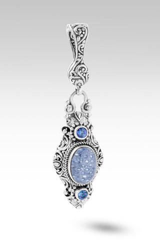 He is Faithful Pendant™ in Blue Sponge Coral - Magnetic Enhancer Bail - only found at SARDA™