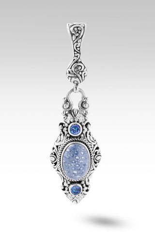 He is Faithful Pendant™ in Blue Sponge Coral - Magnetic Enhancer Bail - only found at SARDA™