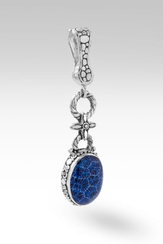 He is Faithful Pendant™ in Navy Blue Indonesdian Coral - Magnetic Enhancer Bail - only found at SARDA™