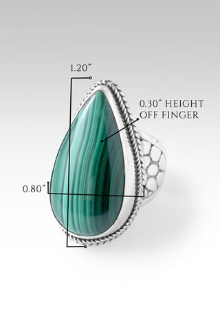 Healing Balance Ring™ in Malachite - Statement - only found at SARDA™