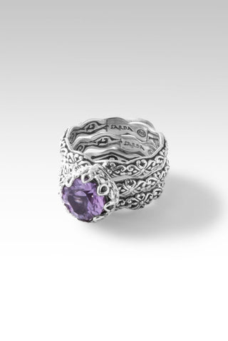 Heartfelt Devotion Ring Set of 3™ in Rose De France Amethyst - Stackable - only found at SARDA™