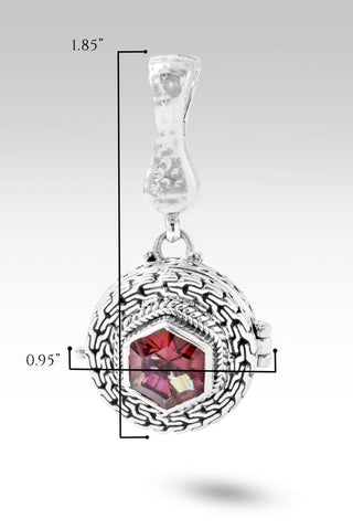 Heavenly Devotion Pendant™ in CounterIntuitive™ Mystic Quartz - Magnetic Enhancer Bail - only found at SARDA™