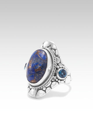 Heavenly Wisdom Ring II™ in Lapis with Bronze Matrix - Dinner - only found at SARDA™