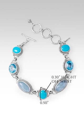 His Peace Guards Bracelet™ in Aquamarine - Multi Stone - only found at SARDA™