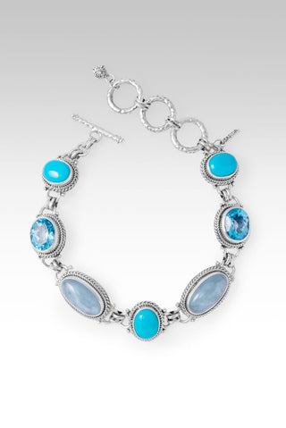 His Peace Guards Bracelet™ in Aquamarine - Multi Stone - only found at SARDA™