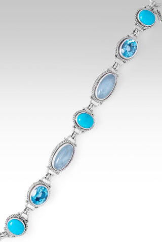 His Peace Guards Bracelet™ in Aquamarine - Multi Stone - only found at SARDA™