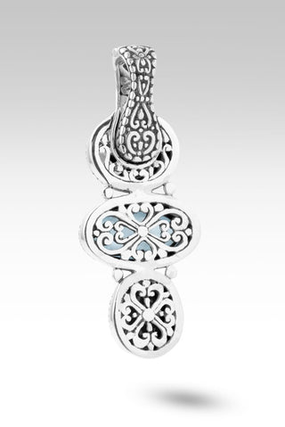 His Peace Guards Pendant™ in Aquamarine - Magnetic Enhancer Bail - only found at SARDA™