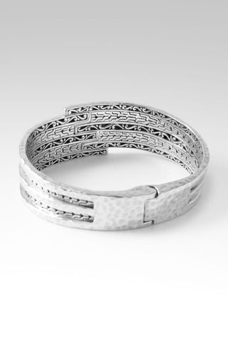 His Strength, Not Ours Tip - to - Tip Bangle™ in Chainlink - Tip - to - Tip - only found at SARDA™