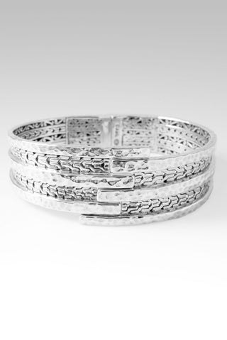 His Strength, Not Ours Tip - to - Tip Bangle™ in Chainlink - Tip - to - Tip - only found at SARDA™