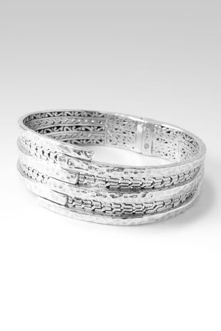 His Strength, Not Ours Tip - to - Tip Bangle™ in Chainlink - Tip - to - Tip - only found at SARDA™