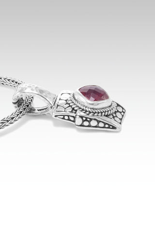 Hold on to Promises Pendant™ in Red Ruby - Magnetic Enhancer Bail - only found at SARDA™
