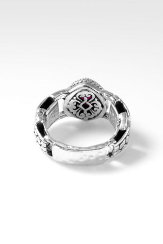 Hold on to Promises Ring™ in Red Ruby - Dinner - only found at SARDA™