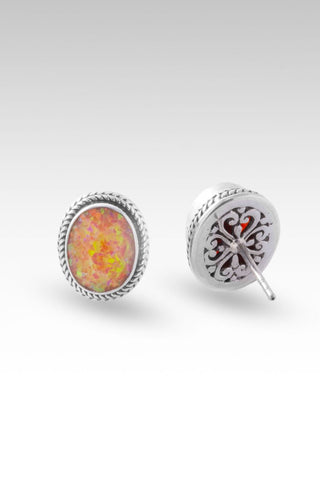 Holy Confidence Earrings™ in Tuscan Sun Simulated Opal - Stud - only found at SARDA™