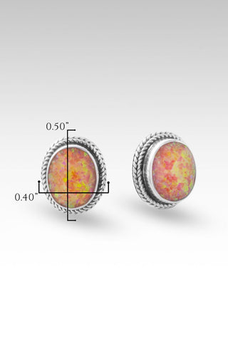 Holy Confidence Earrings™ in Tuscan Sun Simulated Opal - Stud - only found at SARDA™