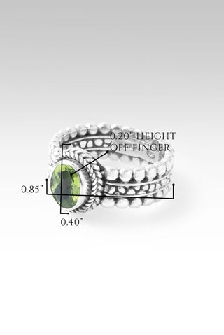 Hope and Future Ring II™ in Peridot - Dinner - only found at SARDA™