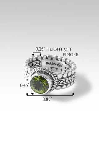 Hope and Future Ring II™ in Peridot - Presale - only found at SARDA™