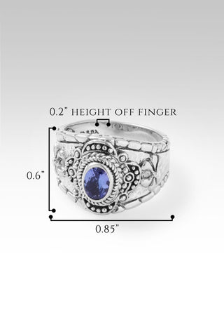 Hope Remains Ring™in Tanzanite - Dinner - only found at SARDA™