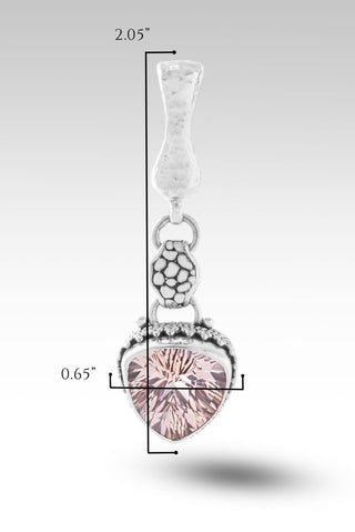 Hope Will Arise Pendant™ in Champagne Lab Created Sapphire - Magnetic Enhancer Bail - only found at SARDA™