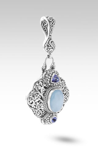 Hopeful Horizon Pendant™ in Aquamarine - Magnetic Enhancer Bail - only found at SARDA™