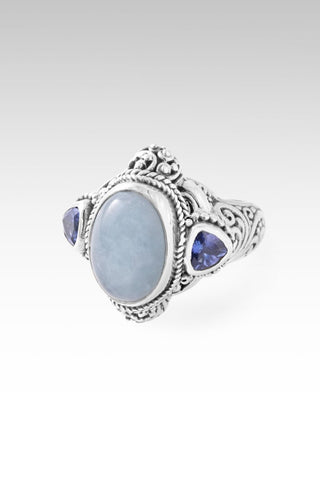 Hopeful Horizon Ring™ in Aquamarine - Dinner - only found at SARDA™