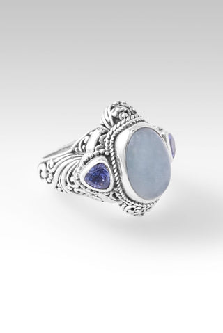 Hopeful Horizon Ring™ in Aquamarine - Dinner - only found at SARDA™