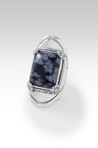 How Great Thou Art Ring™ in Snowflake Obsidian - Statement - only found at SARDA™