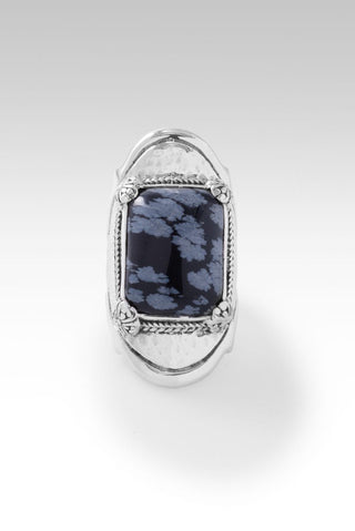 How Great Thou Art Ring™ in Snowflake Obsidian - Statement - only found at SARDA™