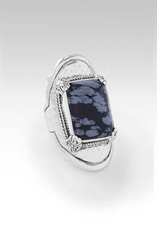 How Great Thou Art Ring™ in Snowflake Obsidian - Statement - only found at SARDA™