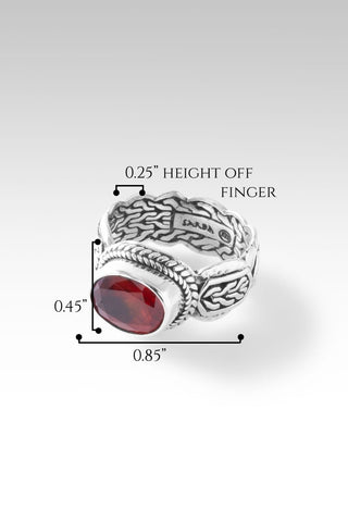 Huge Weight Released Ring II™ in Hessonite Garnet - Dinner - only found at SARDA™