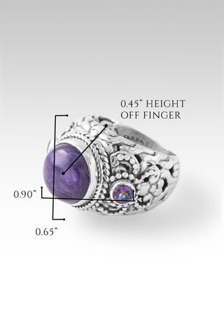 I Can Do All Things Ring™ in Charoite - Statement - only found at SARDA™