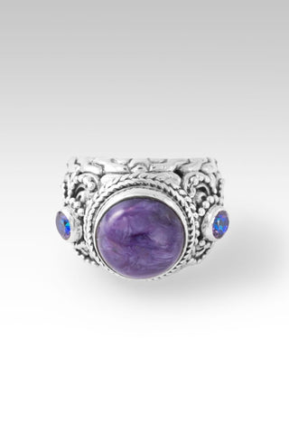 I Can Do All Things Ring™ in Charoite - Statement - only found at SARDA™