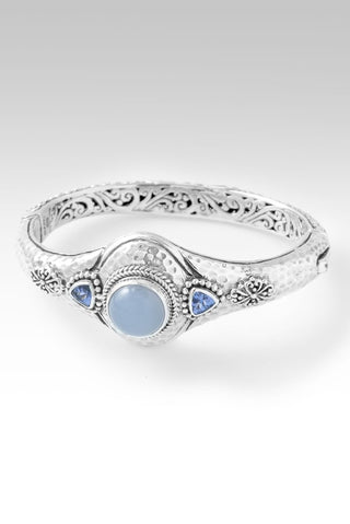 I Will Be With You Bangle™ in Blue Chalcedony - Bangle - only found at SARDA™