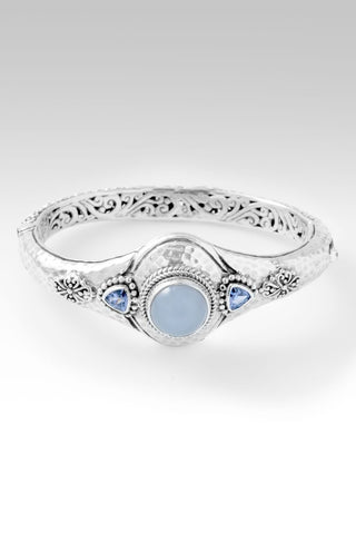 I Will Be With You Bangle™ in Blue Chalcedony - Bangle - only found at SARDA™