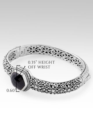 Imperfectly Perfect Bangle™ in Black Spinel - Bangle - only found at SARDA™