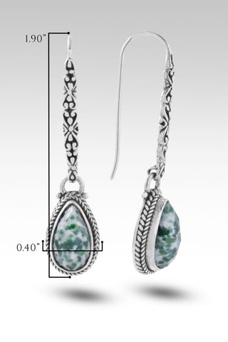 In Everything Give Thanks Earrings™ in Kingfisher Quartz - Bali Wire - only found at SARDA™