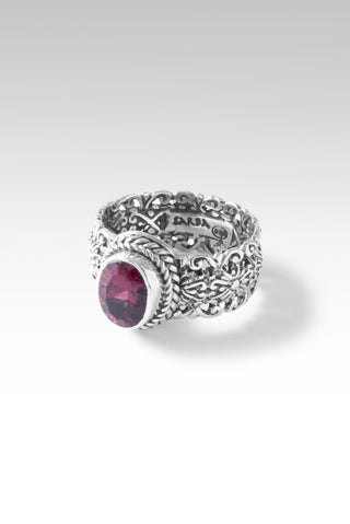 Infinite Hope Ring™ in Malawi Pink Color Change Garnet - Presale - only found at SARDA™