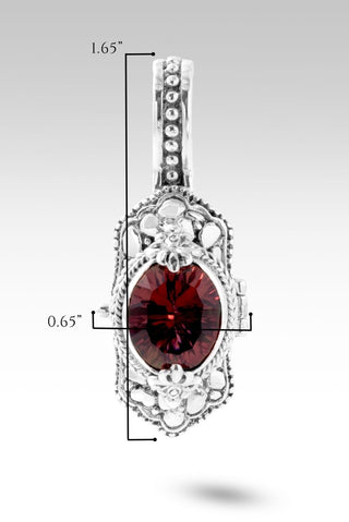 Inspire Greatness Locket Pendant™ in Berrylicious Mystic Quartz - Magnetic Enhancer Bail - only found at SARDA™